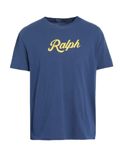 Polo Ralph Lauren Man T-shirt Navy Blue Size L Cotton