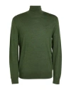 Polo Ralph Lauren Man Turtleneck Military Green Size L Wool