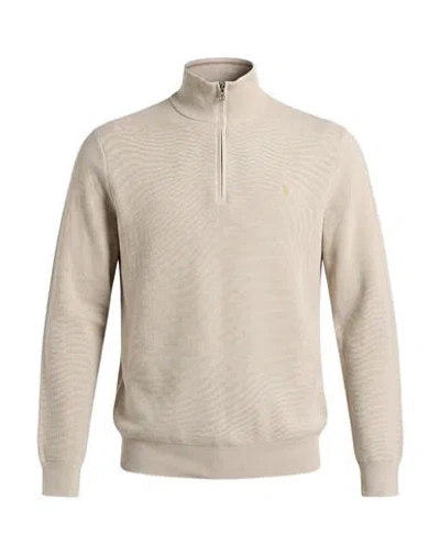 Polo Ralph Lauren Man Turtleneck Sand Size Xl Cotton In Multi
