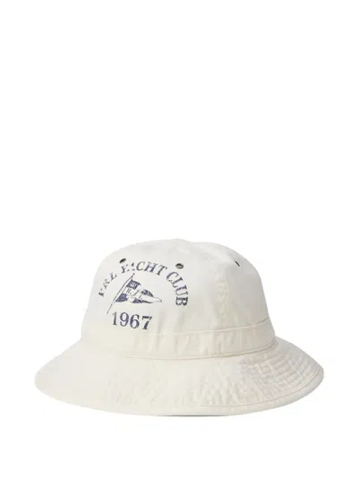 Polo Ralph Lauren Mariner Logo-print Bucket Hat In White
