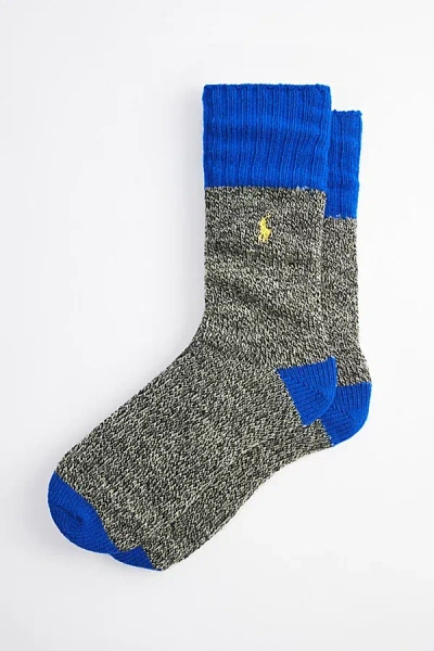 Polo Ralph Lauren Marled Boot Sock In Blue, Men's At Urban Outfitters In Blue