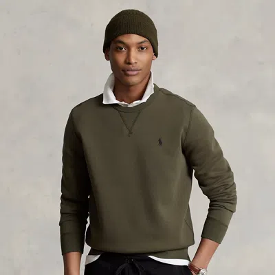 Polo Ralph Lauren Marled Double-knit Sweatshirt In Green