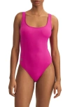 Polo Ralph Lauren Scoopback One-piece Swimsuit In Pink