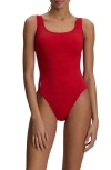 Polo Ralph Lauren Martinique One-piece Swimsuit In Red