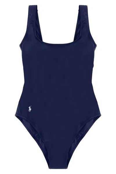 Polo Ralph Lauren Martinique One Piece Swimsuit In Blue