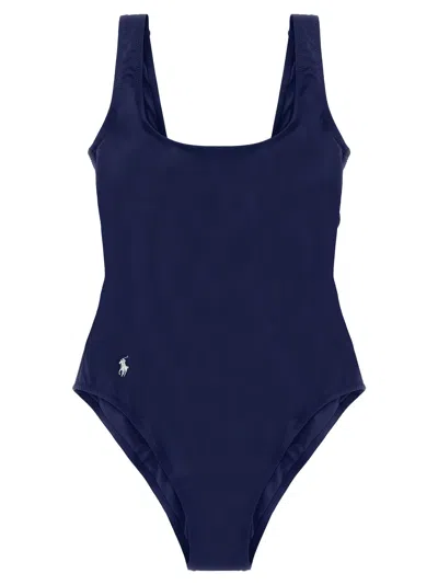 Polo Ralph Lauren Martinique One-piece Swimsuit In Navy