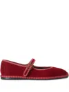 Polo Ralph Lauren Mary Jane Ballet Flats In Red