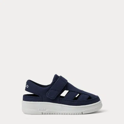 Polo Ralph Lauren Kids' Masters Court Cotton Canvas Ps Sneaker In Navy