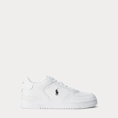 Polo Ralph Lauren Masters Court Leather Trainer In White