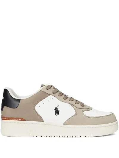 Polo Ralph Lauren Masters Court Sneakers In 白色