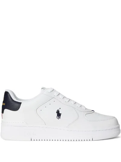 Polo Ralph Lauren Masters Court Sneakers In White
