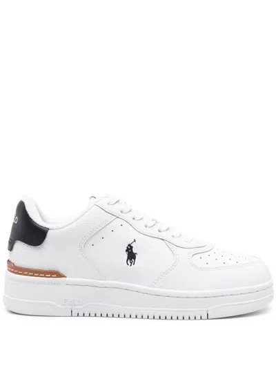 POLO RALPH LAUREN MASTERS LEATHER SNEAKERS