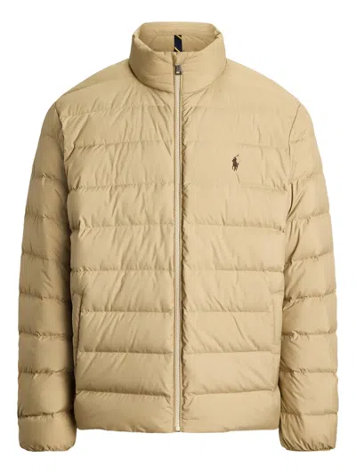 Polo Ralph Lauren Matte Padded Jacket In Brown
