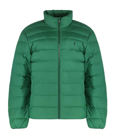Polo Ralph Lauren Matte Padded Quilted Jacket In Green