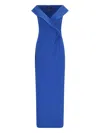 Polo Ralph Lauren Maxi Sheath Dress In Blue