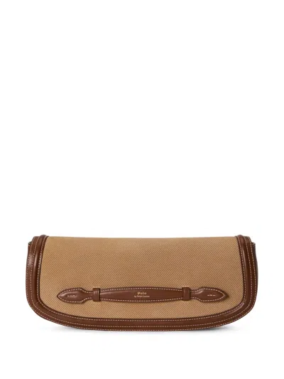 Polo Ralph Lauren Medium Bellport Long-flap Clutch In Brown