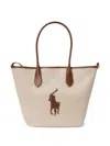 Polo Ralph Lauren Medium Bellport Tote Bag In Neutral