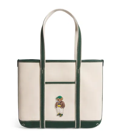 Polo Ralph Lauren Medium Canvas Polo Bear Tote Bag