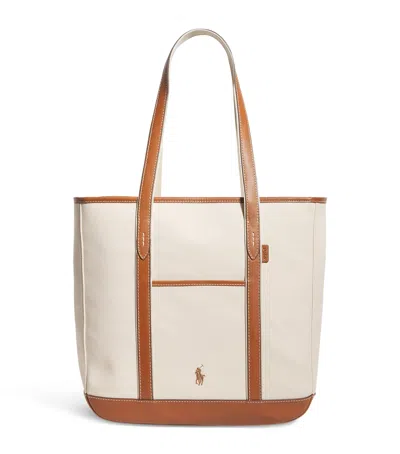 Polo Ralph Lauren Medium Canvas Polo Pony Tote Bag