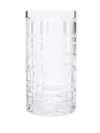 Polo Ralph Lauren Medium Hudson Plaid Glass Vase In Neutrals