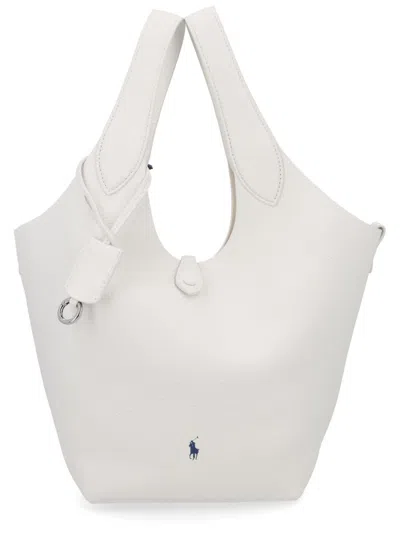 Polo Ralph Lauren Medium Tote Bag In White