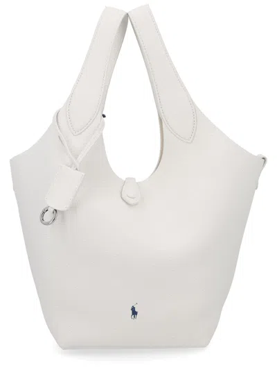 Polo Ralph Lauren Medium Tote Bag In White