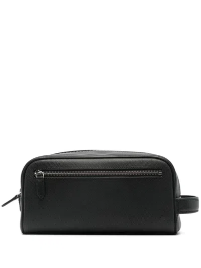 Polo Ralph Lauren Medium Washbag Pouch In Black