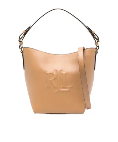 Polo Ralph Lauren Medium Witley Bucket Bag In Nude