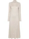 Polo Ralph Lauren Mélange-effect Maxi Dress In Neutrals
