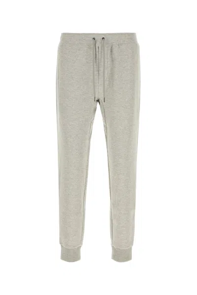 Polo Ralph Lauren Melange Grey Cotton Blend Joggers In Neutral