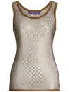 Polo Ralph Lauren Melony Mesh Tank Top In Neutrals
