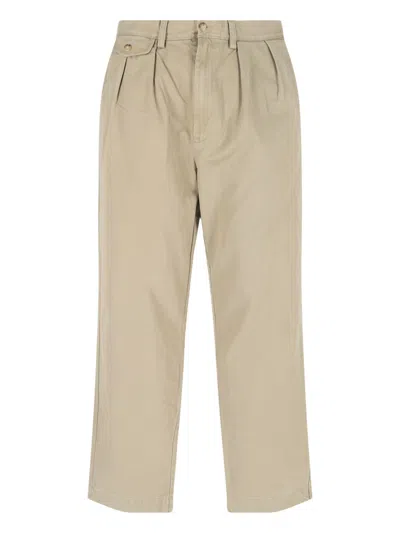 Polo Ralph Lauren High-waisted Pleated Wide-leg Pants In Multi
