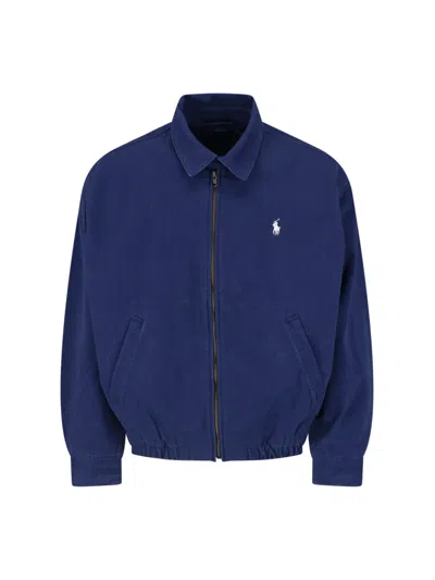 Polo Ralph Lauren Men's 100% Cotton Polo-style Jacket In Blue