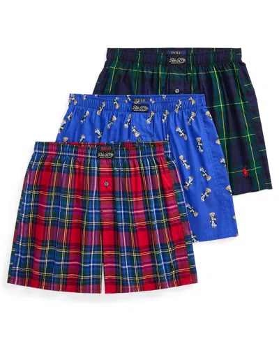 Polo Ralph Lauren Men's 3-pack Classic Boxer Brief Set In Blue