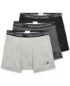 Polo Ralph Lauren Classic Fit Woven Cotton Boxer 3-pack In Andover,madison,black
