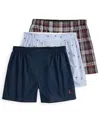 Polo Ralph Lauren Men's 3-pack Classic Fit Boxer Briefs In Multi