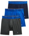 Polo Ralph Lauren Flex Performance Air Boxer Briefs In Cruise Navy,charcoal,pacific Blue
