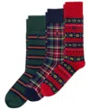 Polo Ralph Lauren Men's 3-pack Novelty Slack Socks In Multi