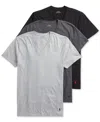 Polo Ralph Lauren Men's 3-pack V-neck Classic Undershirts In Andover,madison,black
