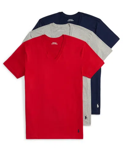 Polo Ralph Lauren Men's 3-pack V-neck Undershirts In Multi