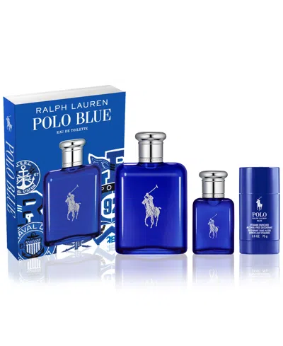 Polo Ralph Lauren Men's 3-pc. Polo Blue Eau De Toilette Gift Set In No Color