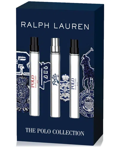 Polo Ralph Lauren Men's 3-pc. World Of Polo Eau De Toilette Travel Spray Gift Set In No Color