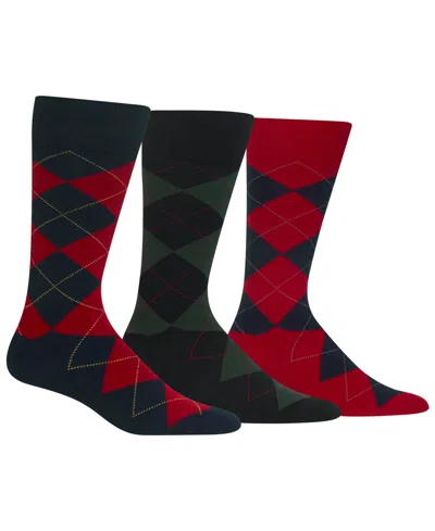 Polo Ralph Lauren Men's 3-pk. Argyle Dress Socks In Blue
