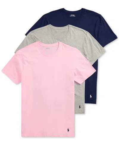 Polo Ralph Lauren Men's 3-pack Classic Crewneck Undershirts In Multi