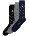 Polo Ralph Lauren Logo Socks (set Of Three) In Black