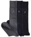 Polo Ralph Lauren Men's 3-pk. Over The Calf Mercerized Cotton Rib Dress Socks In Black,charcoal,navy