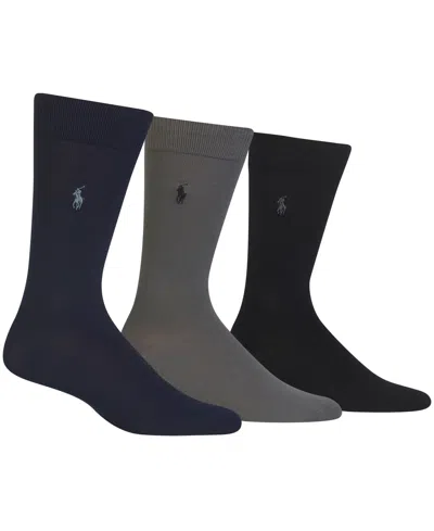 POLO RALPH LAUREN MEN'S 3-PK. SUPERSOFT DRESS SOCKS
