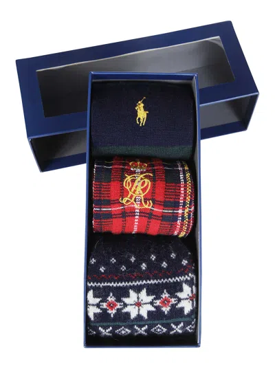 Polo Ralph Lauren Men's 3-pack Crew Socks In Multicolor