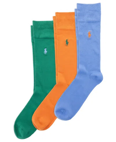 Polo Ralph Lauren Men's 3-pk. Supersoft Dress Socks In Multi