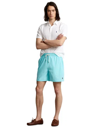 POLO RALPH LAUREN MEN'S 5-3/4-INCH TRAVELER CLASSIC SWIM TRUNKS
